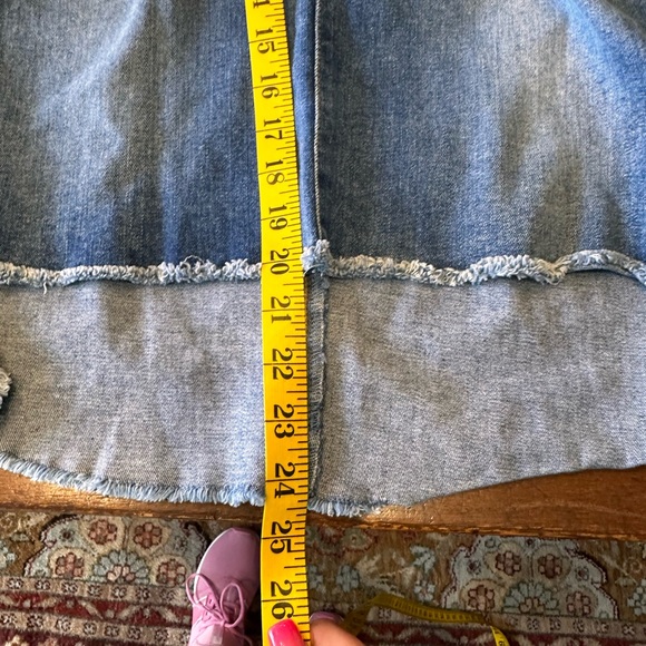 Guess Los Angeles size 29 high rise- low distressed Longette pencil‎ denim skirt - Picture 15 of 15